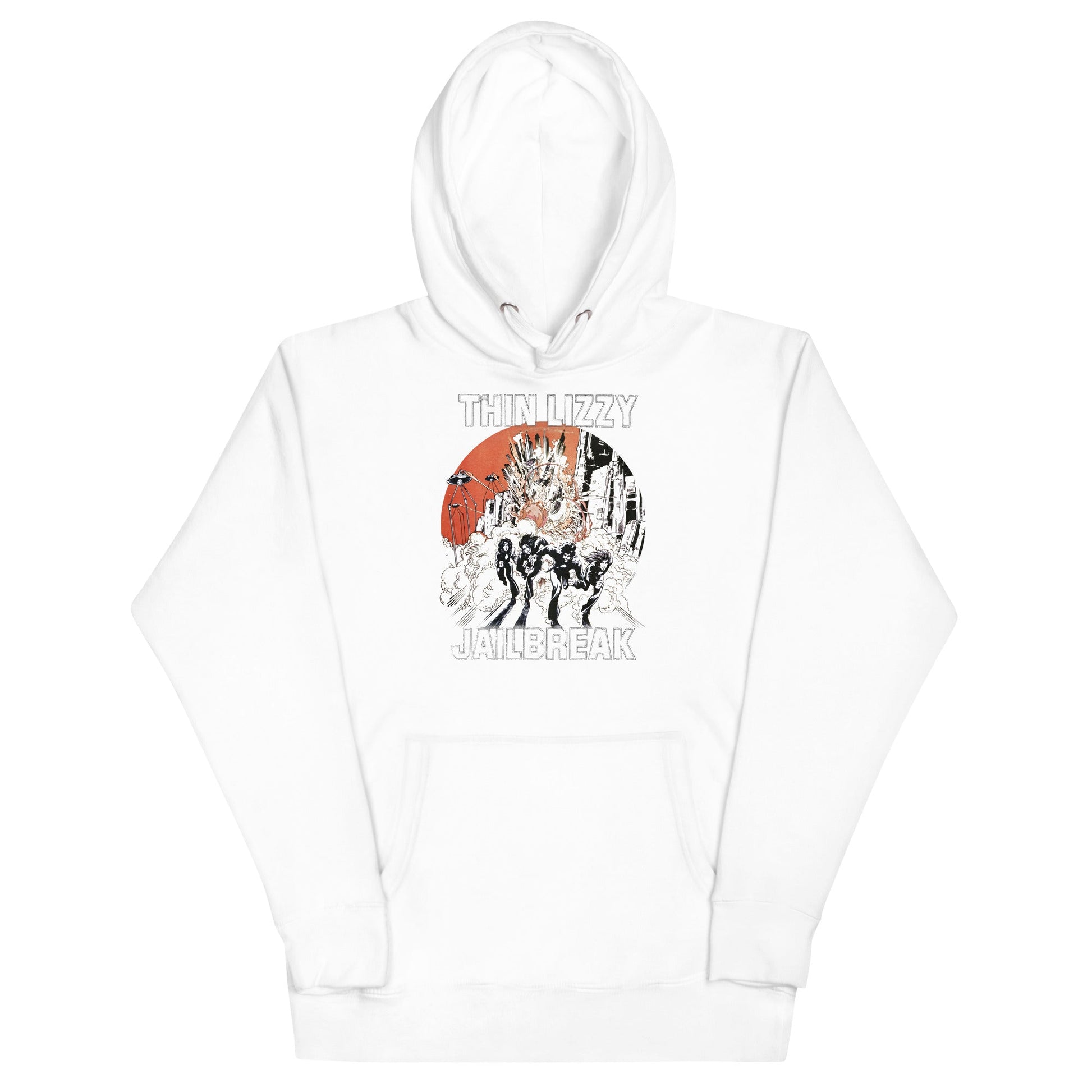 MerchMoment Thin Lizzy - Arctic Jail Hoodie White