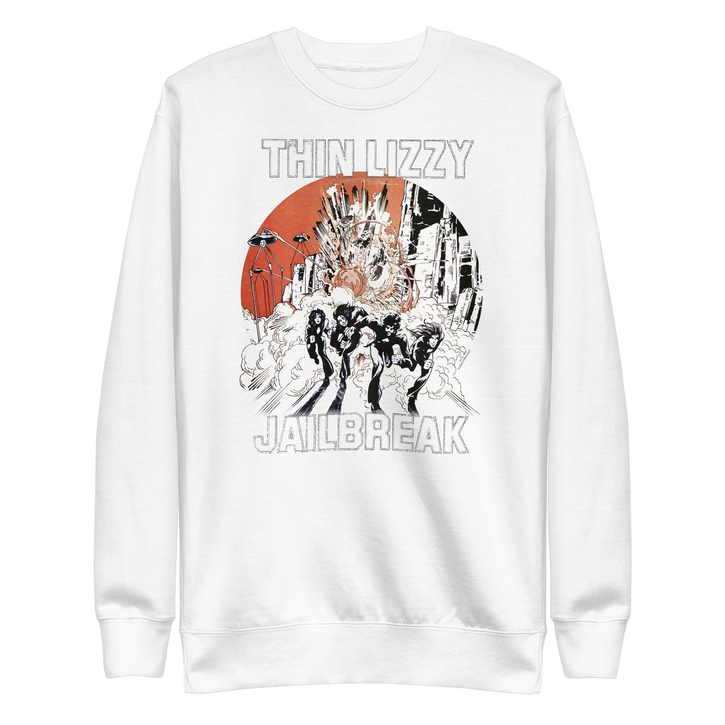 MerchMoment Thin Lizzy - Arctic Jail Sweatshirt White