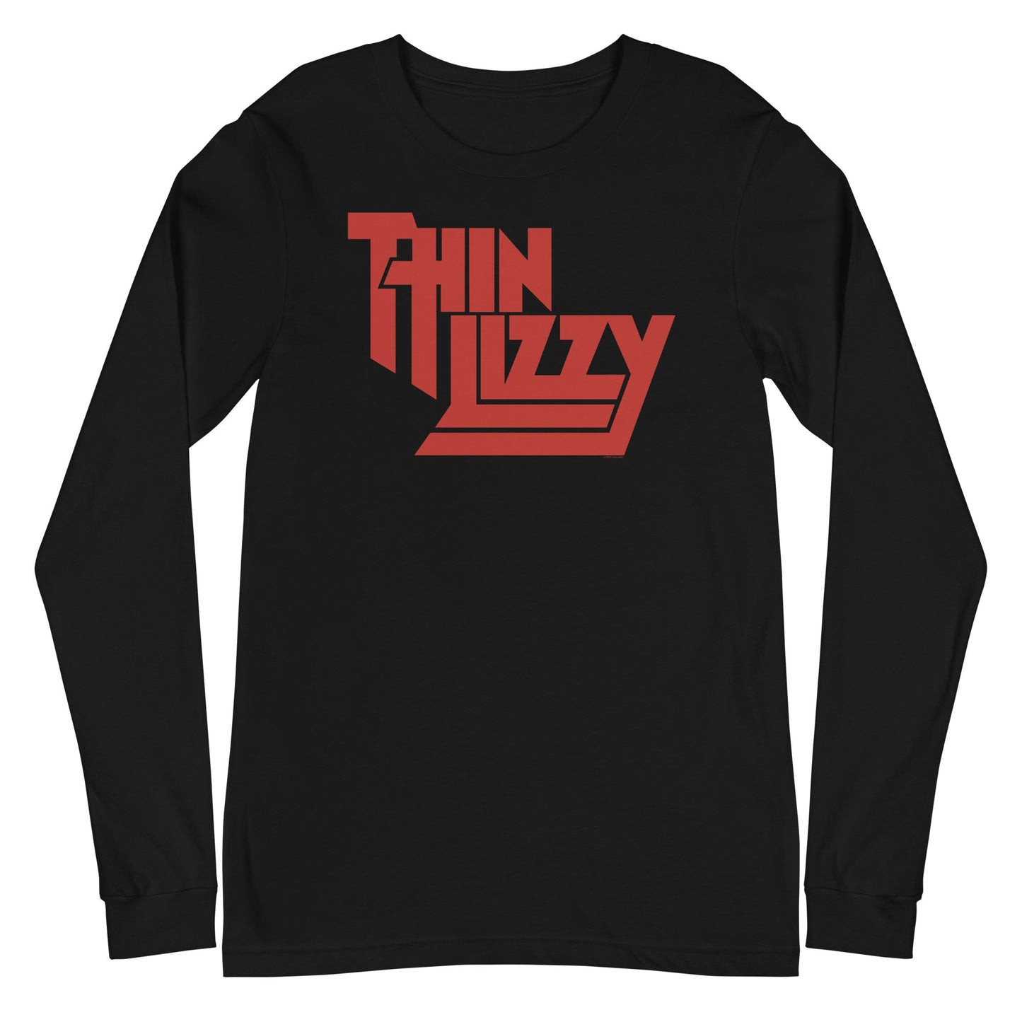 MerchMoment Thin Lizzy - Classic Red Logo Long Sleeve T-Shirt Black