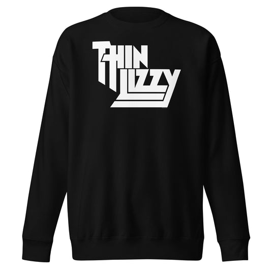 MerchMoment Thin Lizzy - Classic White Logo Sweatshirt Black