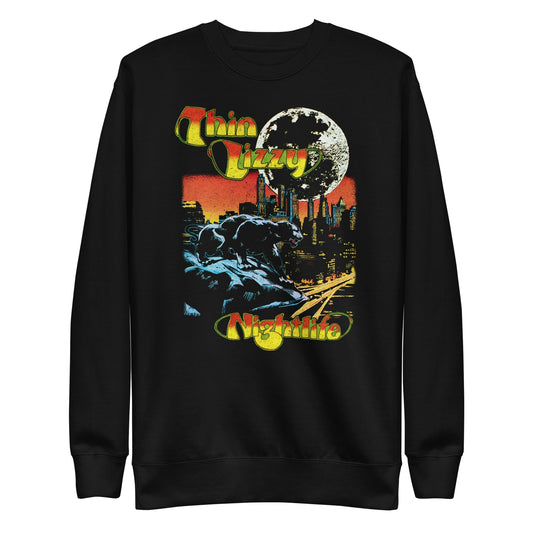MerchMoment Thin Lizzy - Nightlife Sweatshirt Black