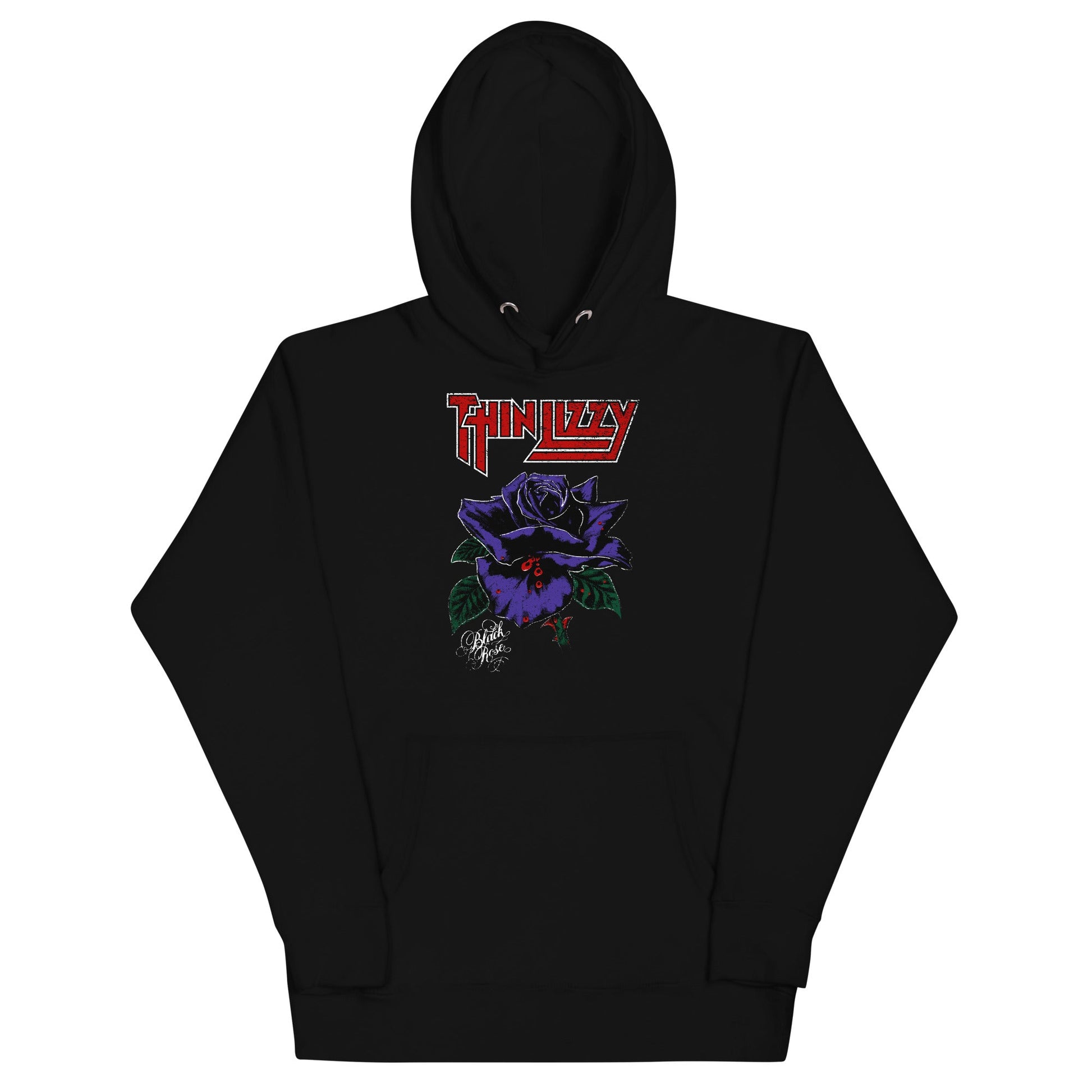 MerchMoment Thin Lizzy - Purple Rose Hoodie Black