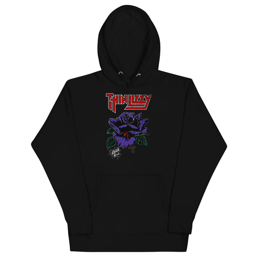 MerchMoment Thin Lizzy - Purple Rose Hoodie Black