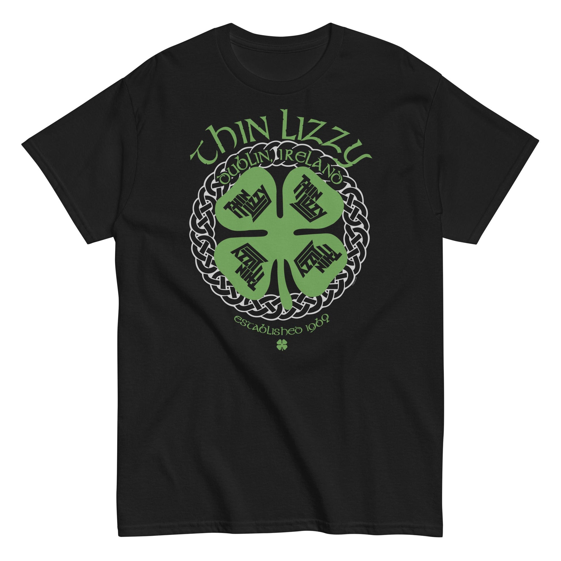 MerchMoment Thin Lizzy - Shamrock T-Shirt Black