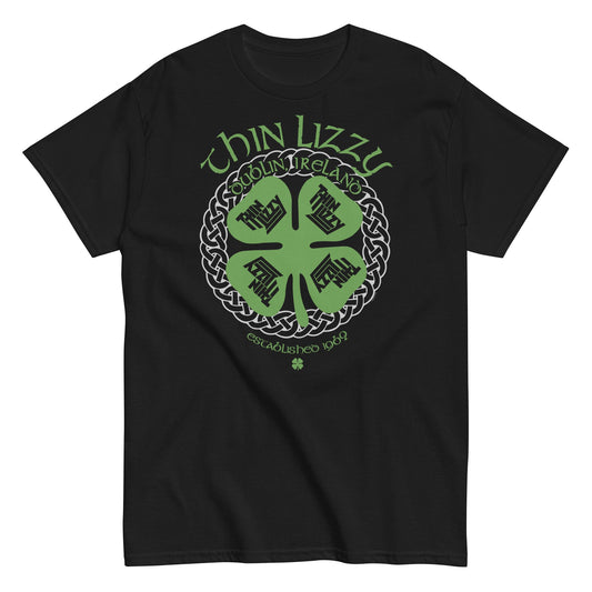MerchMoment Thin Lizzy - Shamrock T-Shirt Black
