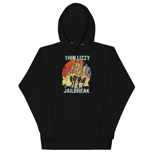 MerchMoment Thin Lizzy - Vintage Jailbreak Hoodie Black