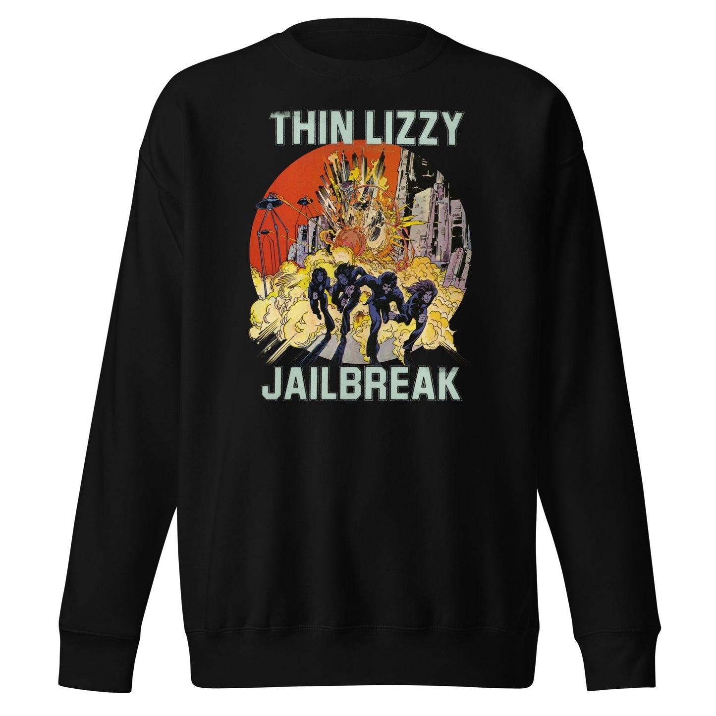 MerchMoment Thin Lizzy - Vintage Jailbreak Sweatshirt Black