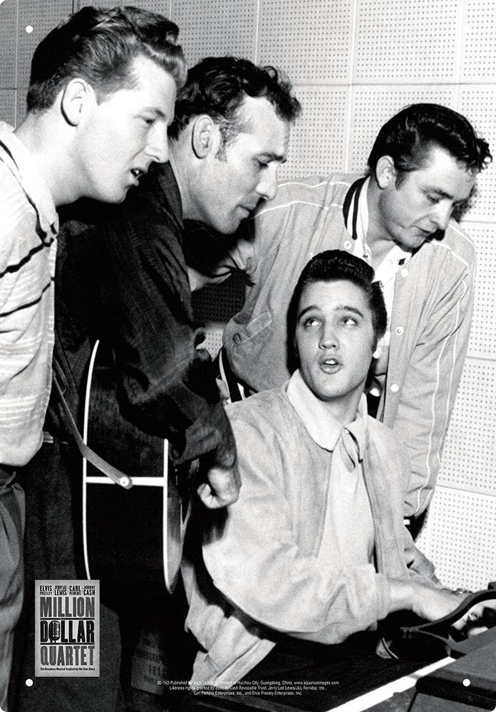 Million Dollar Quartet Tin Sign MILLION DOLLAR QUARTET TIN SIGN