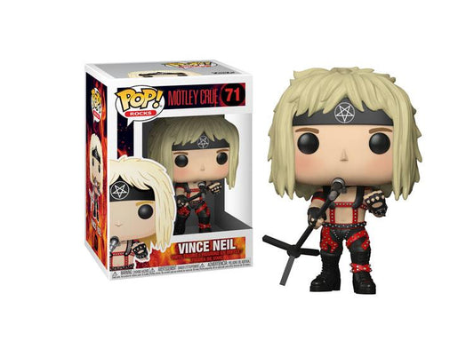 Motley Crue Funko Pop Rocks: M?tley Cr?e-Vince Neil Collectible Figure, Multicolor