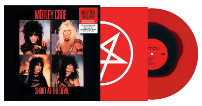 Motley Crue Shout At The Devil: 40th Anniversary Edition (Limited Edition, Alternate Cover, Red & Black Colored Vinyl)