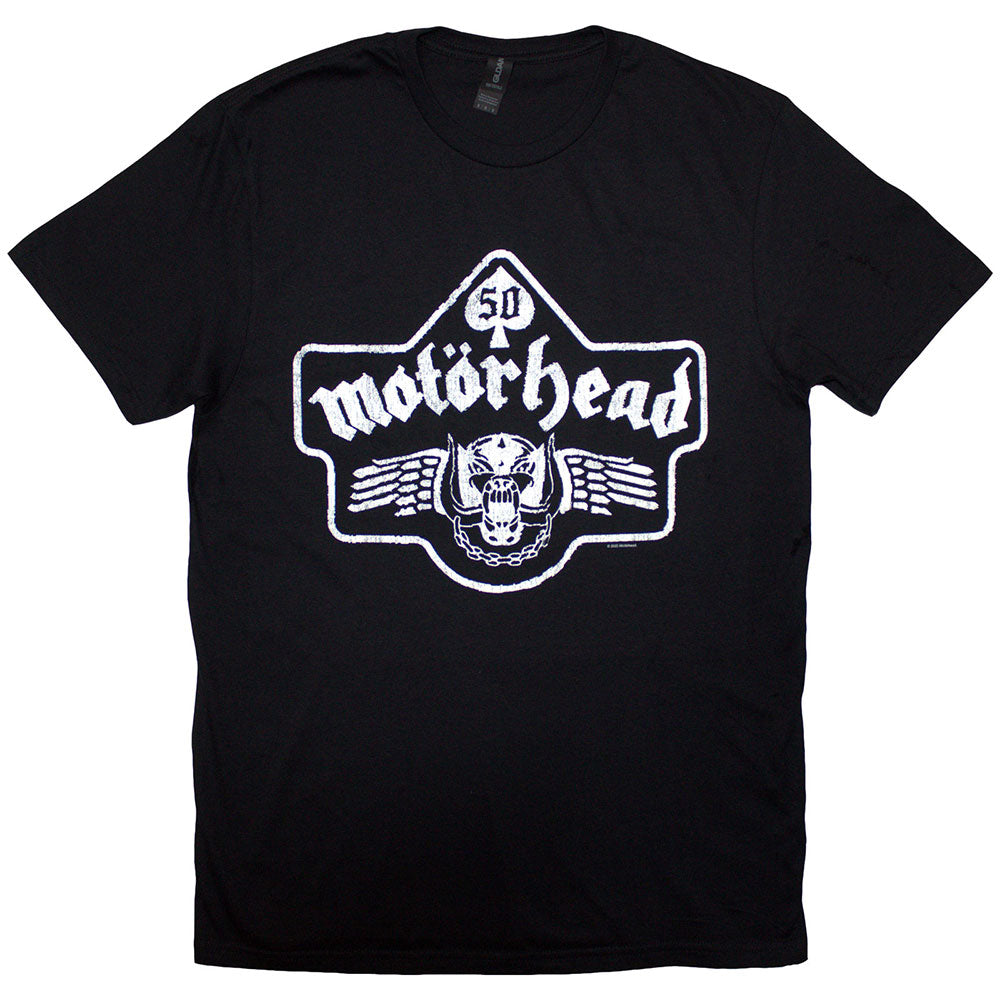 Motörhead 50 Years Ace Wings Emblem Black