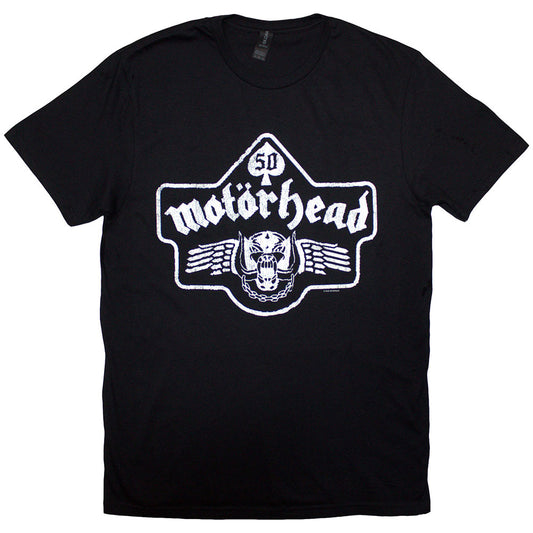 Motörhead 50 Years Ace Wings Emblem Black
