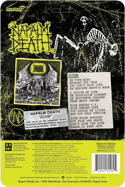 Napalm Death Super7 Napalm Death Scum Demon (Lime Green) - 3.75" Napalm Death Action Figure
