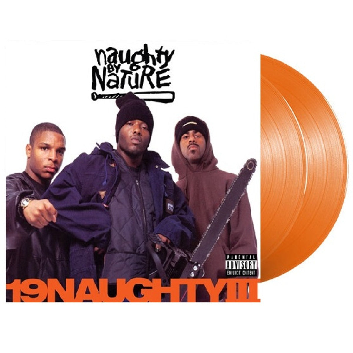 Naughty By Nature 19 Naughty III: 30th Anniversary Edition [Explicit Content] (Colored Vinyl, Orange, 140 Gram Vinyl) (2 Lp's)