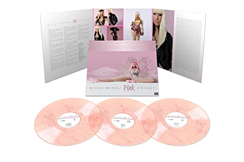 Nicki Minaj Pink Friday (10th Anniversary) [Explicit Content] (Deluxe Edition, Colored Vinyl, Pink & White) (3 Lp's)