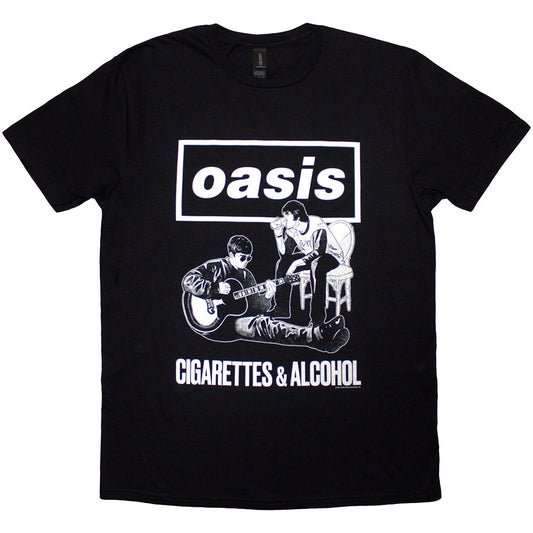 Oasis Cigarettes & Alcohol Illustration Mono Black