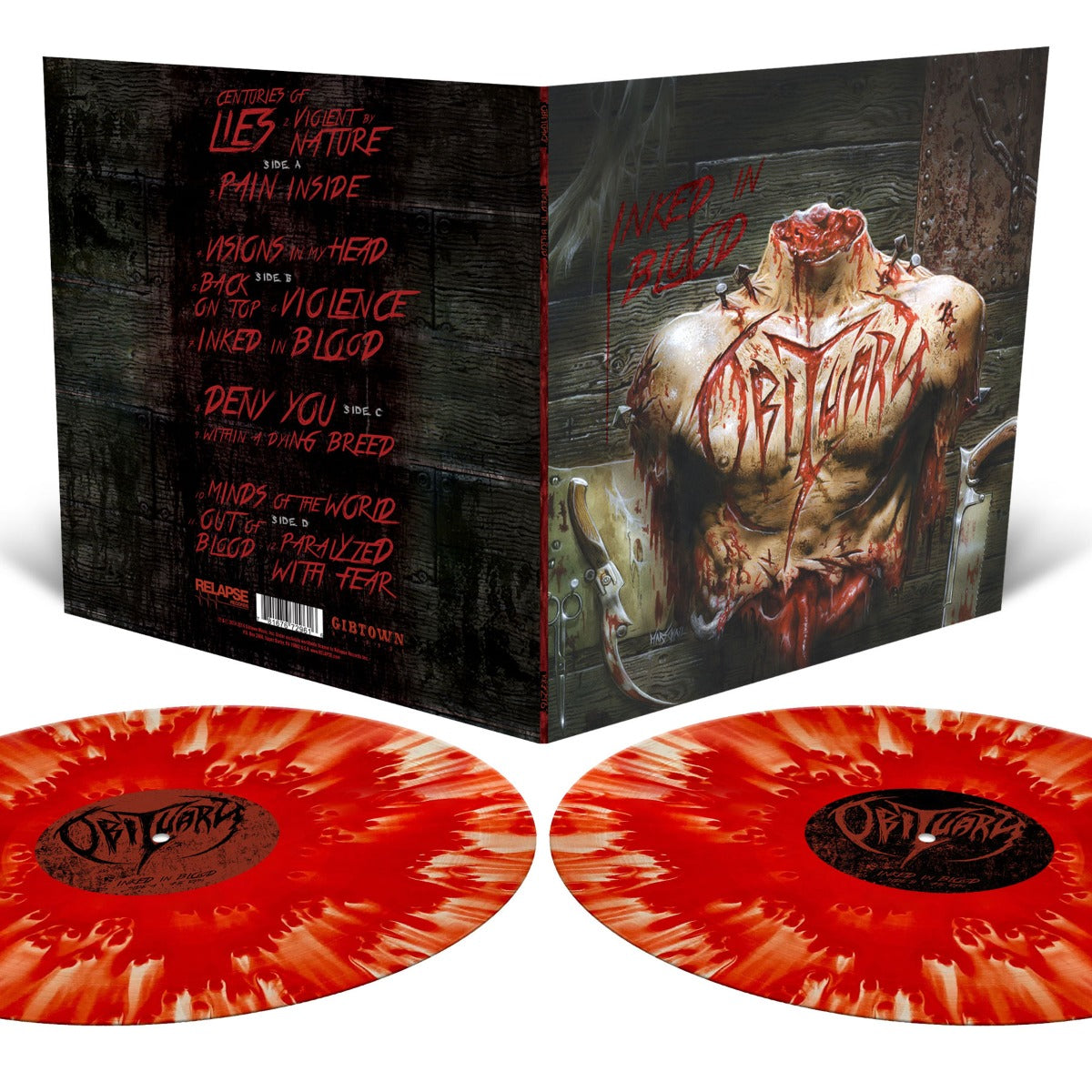 Obituary Inked In Blood (Limited Edition, Pool Of Blood Colored Vinyl) [Import] (2 Lp's)
