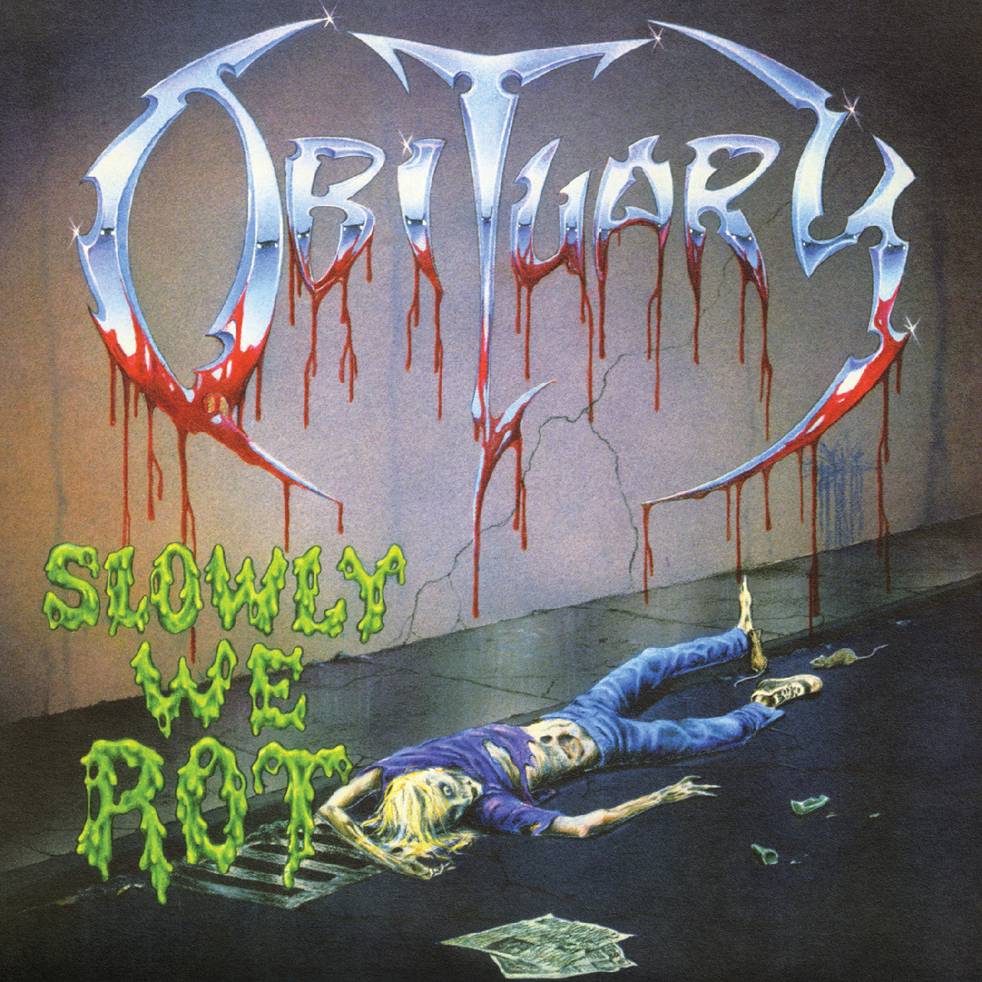 Obituary Slowly We Rot (Remastered Expanded) (Corpse Blue With Blood Splatter Vinyl)