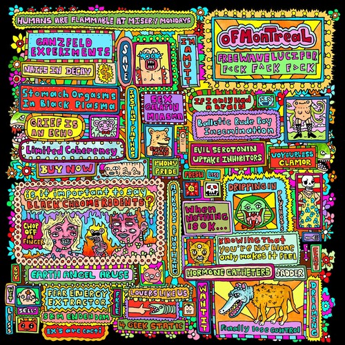 Of Montreal Freewave Lucifer f-ck f-ck f-ck (Cyan Colored Vinyl, Gatefold LP Jacket)