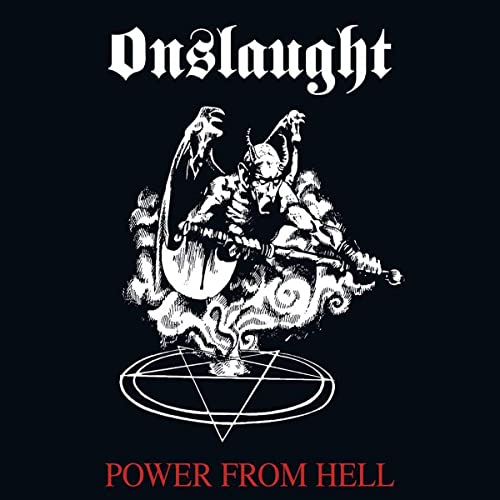 Onslaught Power From Hell (White W/ Red Splatter Vinyl)