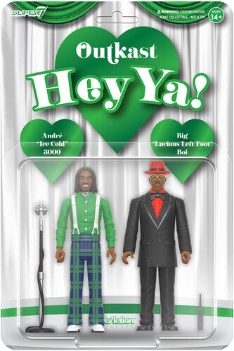 Outkast Super7 - OutKast - ReAction Figures Wv4 - Hey Ya! 2-Pack (Action Figure, Collectible)