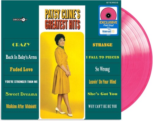 Patsy Cline 12 Greatest Hits (Indie Exclusive, Pink Colored Vinyl)