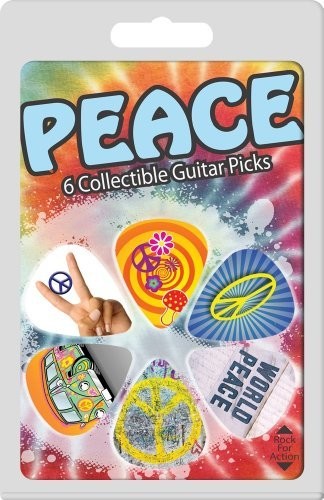 Peace Guitar Picks Hot Picks 1Peacercs Peace Guitar Pick Pack 6 Count