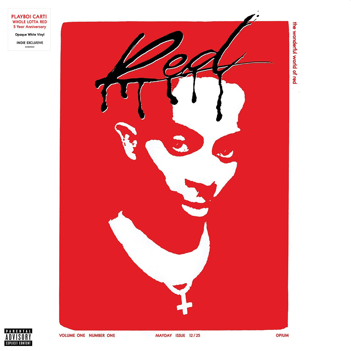 Playboi Carti Whole Lotta Red (5 Year Anniversary Edition) (Indie Exclusive) [Rain Cloud White 2LP] [Alternate Cover]