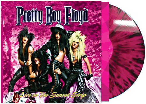 PRETTY BOY FLOYD Live On The Sunset Strip - Pink/ black Splatter (Colored Vinyl, Pink, Black, Bonus Tracks)
