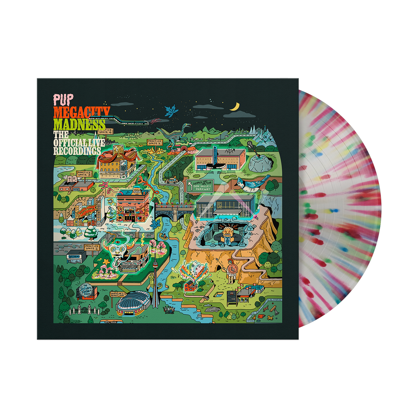 PUP Megacity Madness (The Official Live Recordings) [Multicolor Splatter LP]