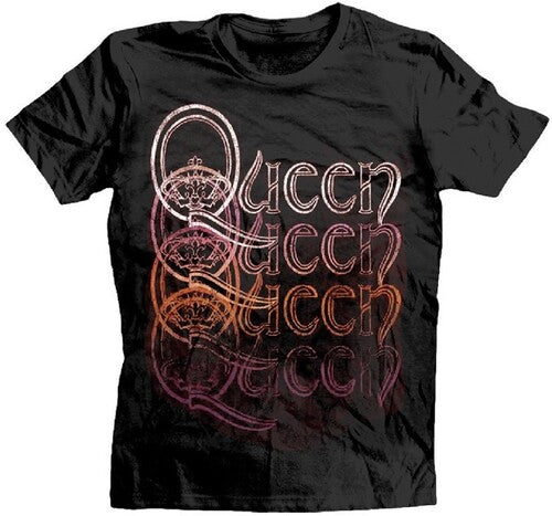 Queen Repeat Logo Black Ss Tee 2Xl Queen Repeat Logo Black Ss Tee 2Xl