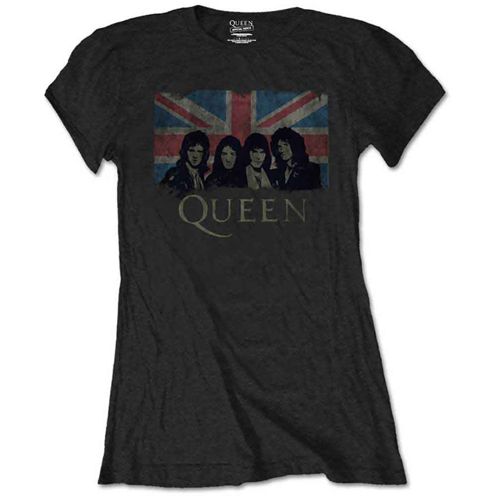 Queen Union Jack Vintage Black