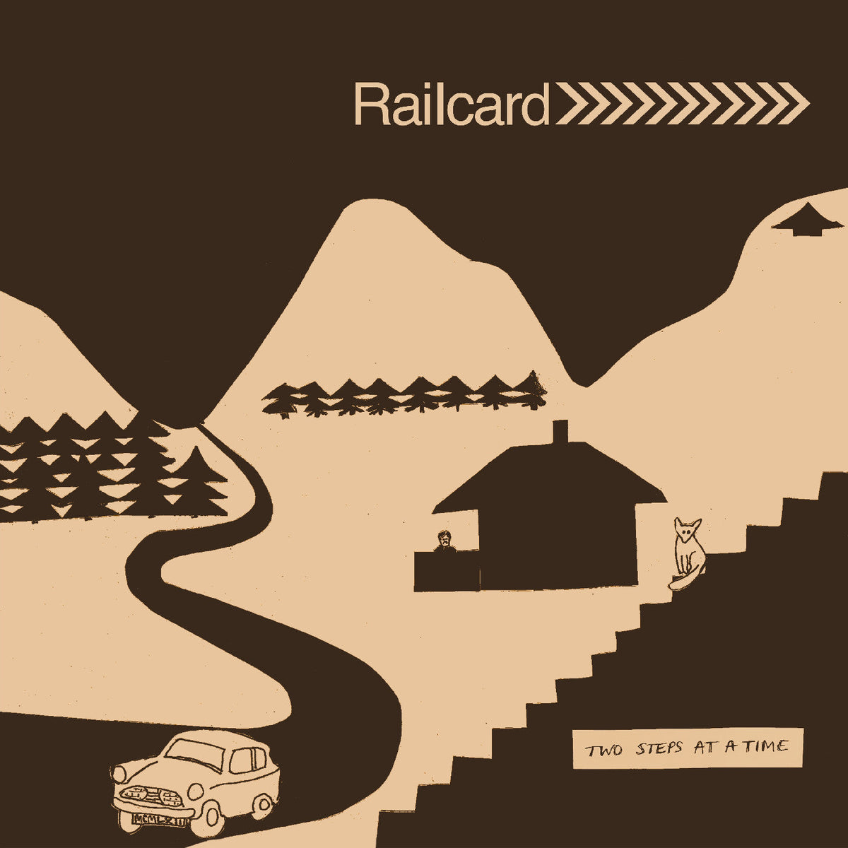 Railcard Two Steps At A Time [Transparent Tan Vinyl]