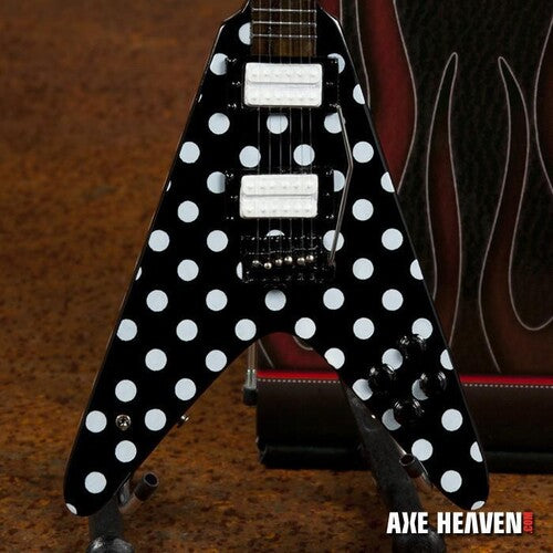 Randy Rhoads Randy Rhoads Harpoon Polka Dot V Mini Guitar Replica Collectible (Collectible, Figure)