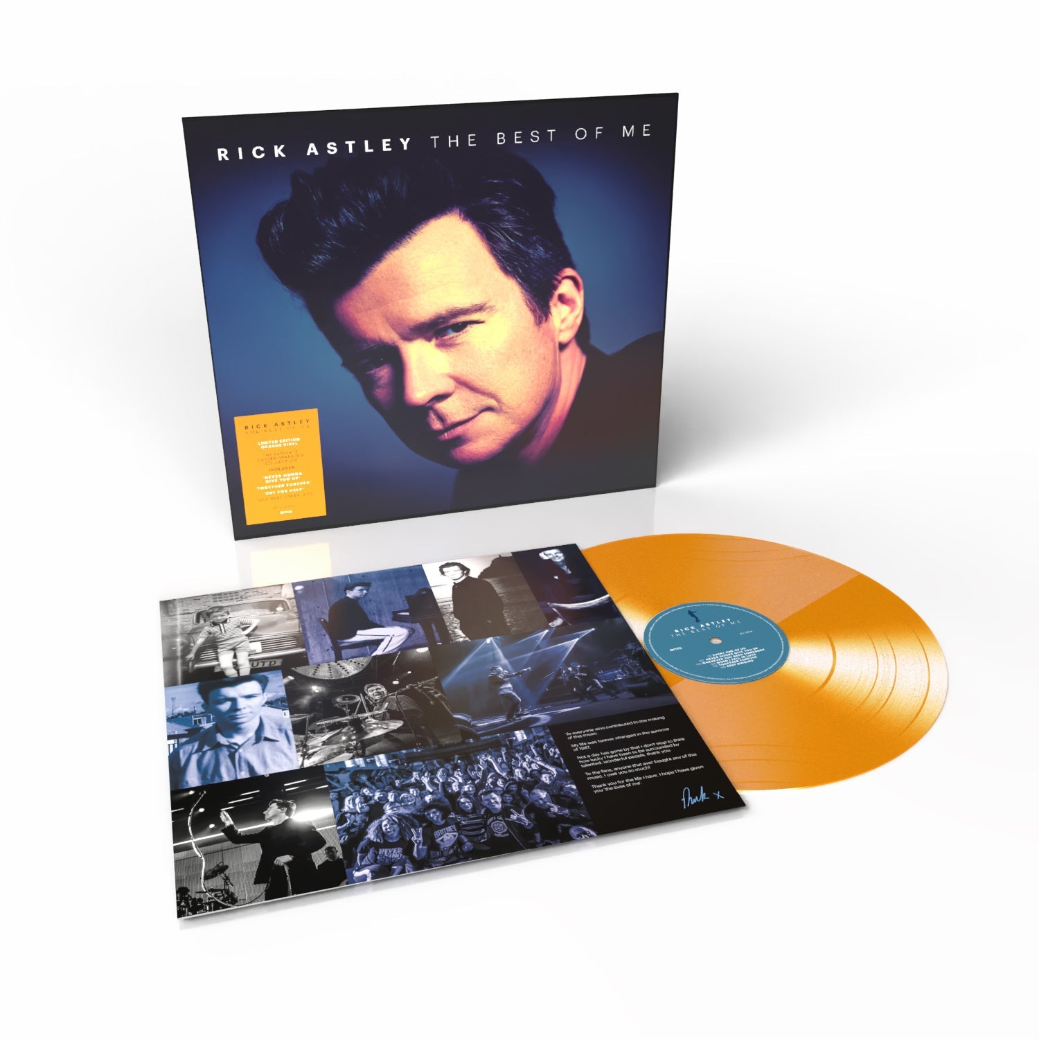 Rick Astley The Best Of Me (Indie Exclusive) [Orange LP]