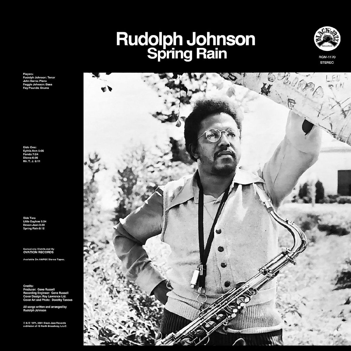 Rudolph Johnson Spring Rain (Limited, Remastered) [Blue with Black Swirl Vinyl]