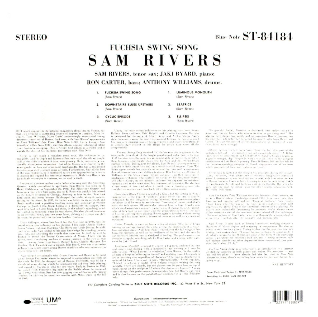 Sam Rivers Fuchsia Swing Song
