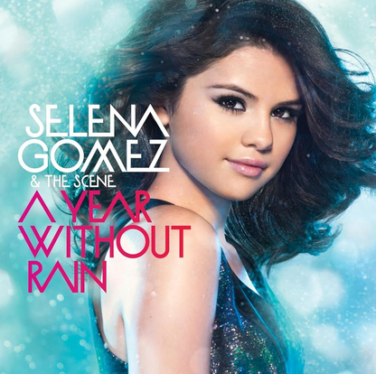 Selena Gomez & the Scene A Year Without Rain (Limited Edition, Transparent Ice, Blue & Black Splatter Colored Vinyl)