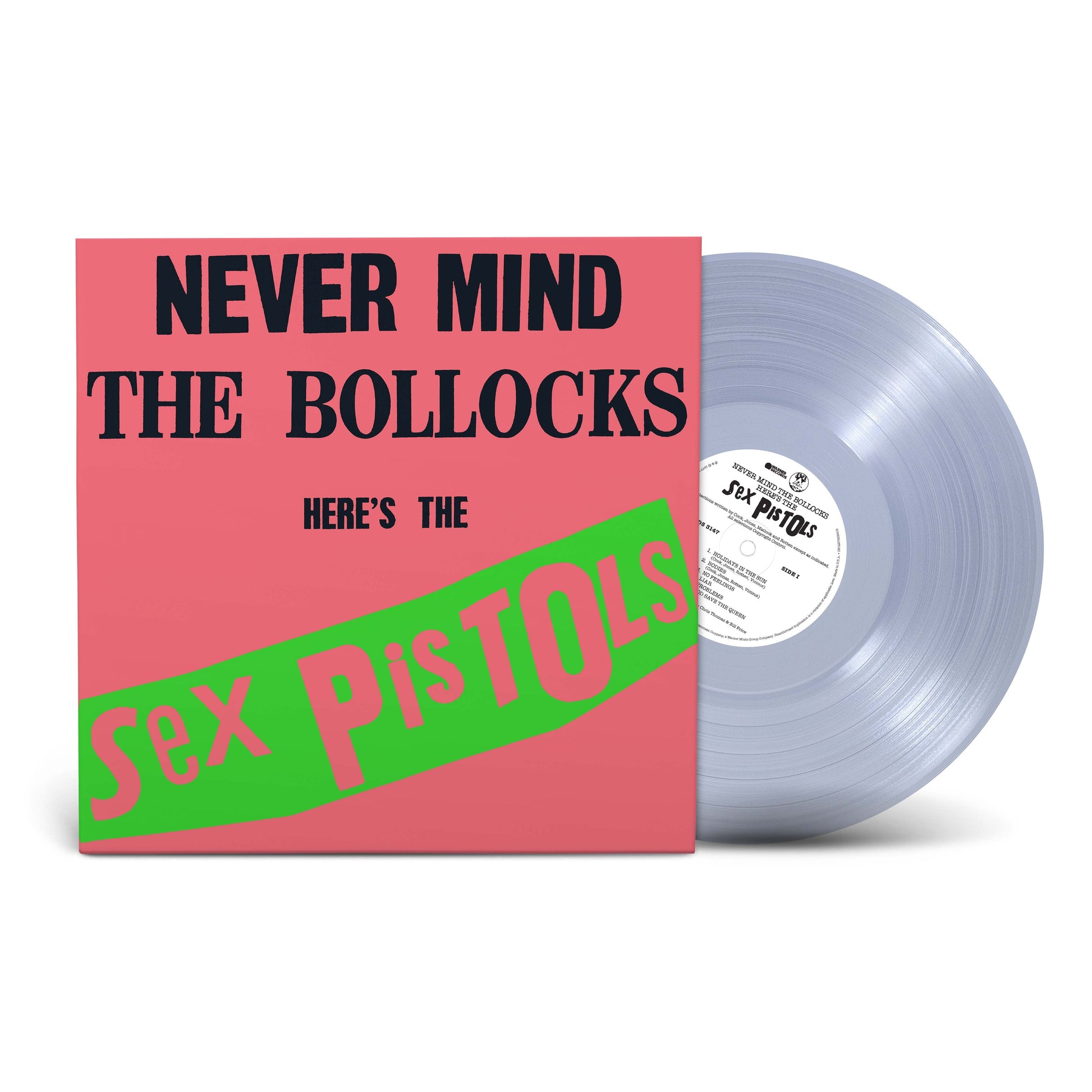 Sex Pistols Never Mind the Bollocks, Here’s the Sex Pistols (RKTBR25) (1LP Clear Vinyl)
