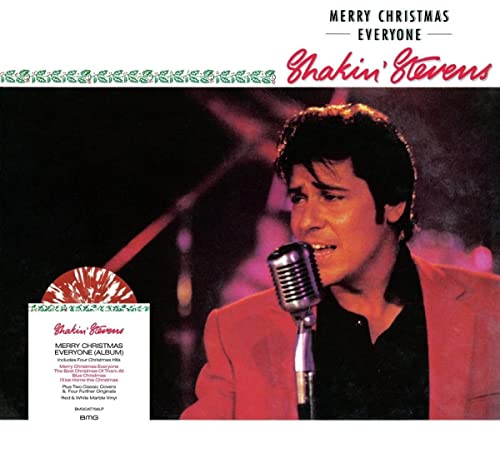 Shakin' Stevens Merry Christmas Everyone (Red & White Marble LP)