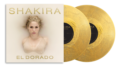 Shakira El Dorado (Metallic Gold Colored Vinyl, Sticker, 45 RPM, Gatefold LP Jacket) (2 Lp's)