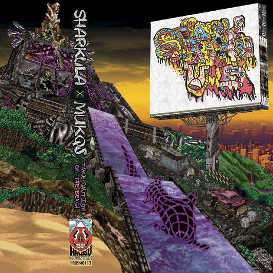 Sharkula x Mukqs Take Caution On The Beach