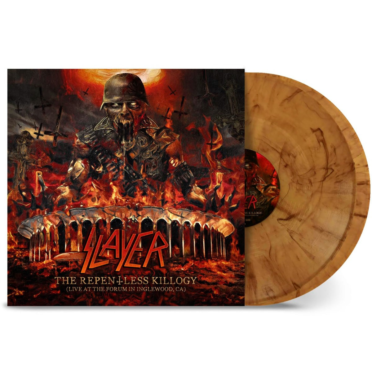 SLAYER The Repentless Killogy (Live at the Forum in Inglewood, Ca) (Amber Smoke Colored Vinyl, Gatefold LP Jacket) (2 Lp's)