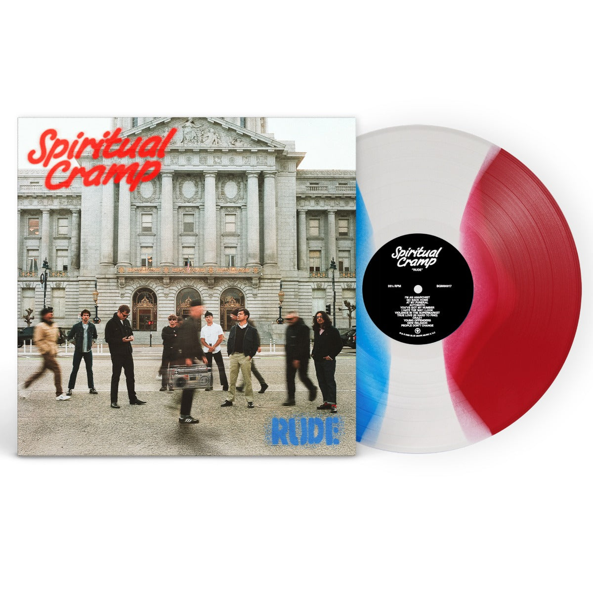 Spiritual Cramp Rude (Indie Exclusive) (Blue/White/Red 3 Color Stripe Vinyl)