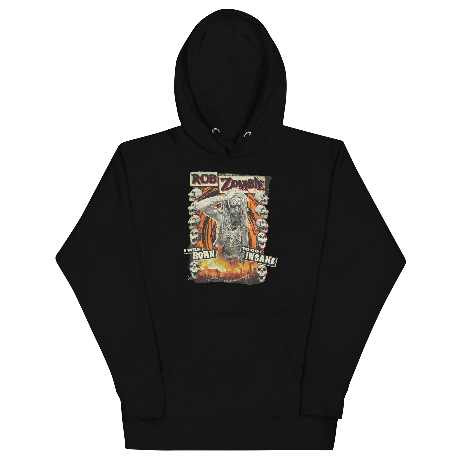 Stakes Rob Zombie Born Insane Classic Hoodie Black