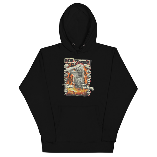 Stakes Rob Zombie Born Insane Classic Hoodie Black