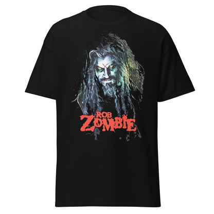 Stakes Rob Zombie - Classic Logo Jumbo Print T-Shirt Black