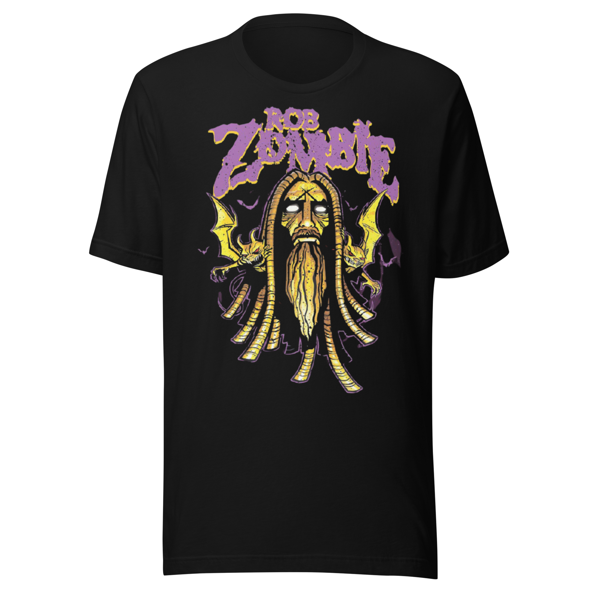 Stakes Rob Zombie Pagan Jumbo Print T-Shirt Black