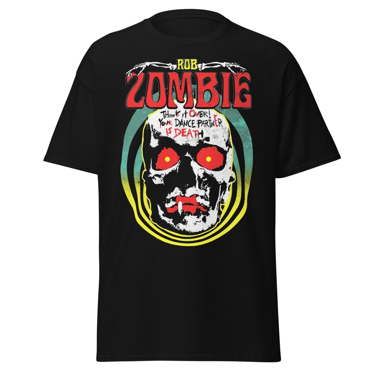Stakes Rob Zombie Think It Over Jumbo Print T-Shirt Black