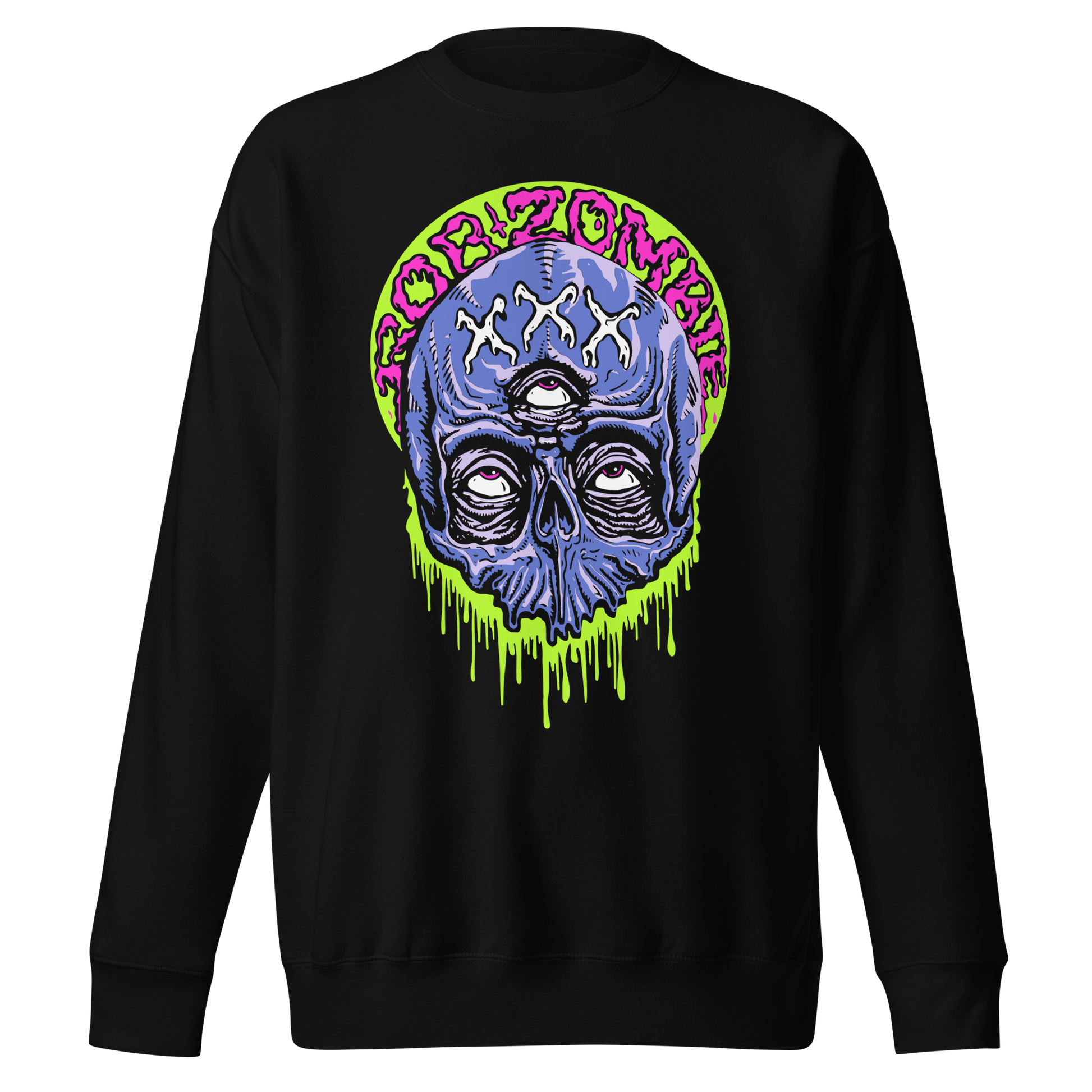 Stakes Rob Zombie - Triple Eye Jumbo Print Sweatshirt Black